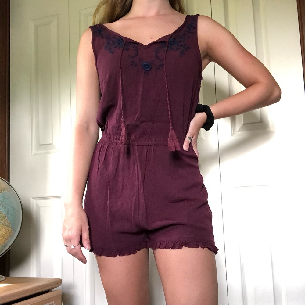 SOLD: Maroon Romper